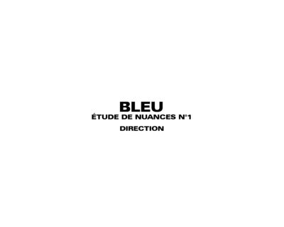 Bleu - © Lambert | Lambert